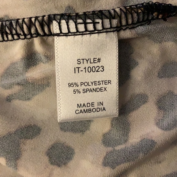 Zenana cheetah print side knot tank top - Picture 6 of 6